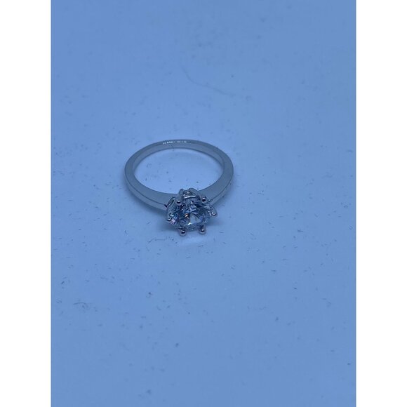 18k White Gold Plated CZ Womens 2.35ct Round Solitaire Engagement Ring Size 5‎ - Picture 9 of 10